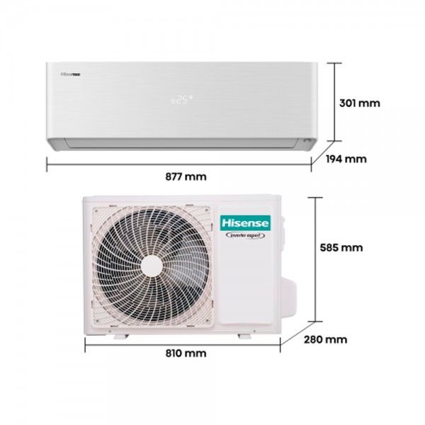Climatiseur HISENSE Energy Pro X QH35XV0A (Unité Interior e Unité Exterior)