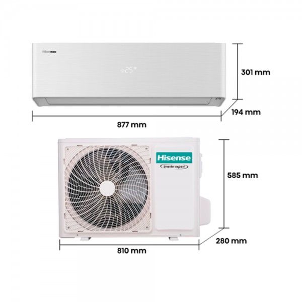 Climatiseur HISENSE Energy Pro X QH25XV0A (Unité Interior e Unité Exterior)
