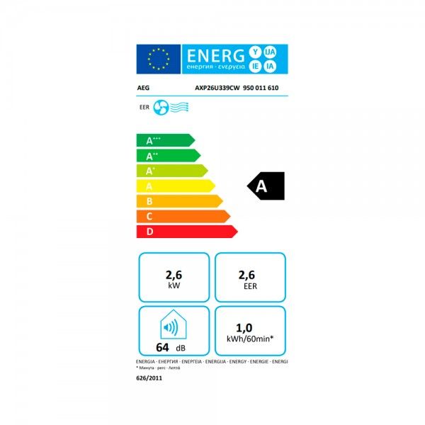 Climatiseur Portable AEG AXP26U339CW