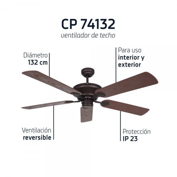 Ventilateur de Plafond ORBEGOZO CP 74132