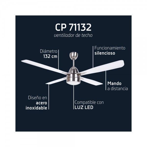 Ventilateur de Plafond ORBEGOZO CP 71132