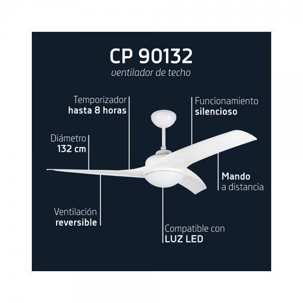 Ventilateur de Plafond ORBEGOZO CP 90132